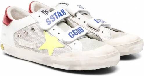 Golden Goose Kids Super-Star sneakers met klittenband Wit