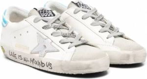 Golden Goose Kids Super-Star low-top sneakers Wit