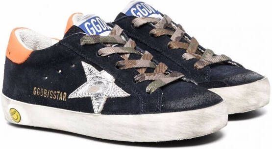 Golden Goose Kids Superstar low-top sneakers Blauw