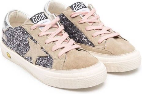 Golden Goose Kids Superstar low-top sneakers Grijs