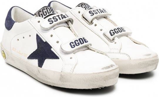 Golden Goose Kids Superstar sneakers met gerafeld detail Wit