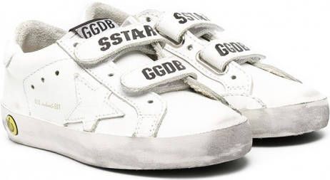 Golden Goose Kids Superstar sneakers met klittenband Wit