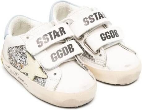 Golden Goose Kids Sneakers met klittenband Wit