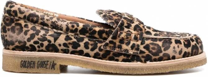 Golden Goose Loafers met ronde neus Bruin