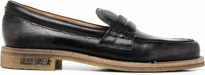 Golden Goose Leren loafers Zwart