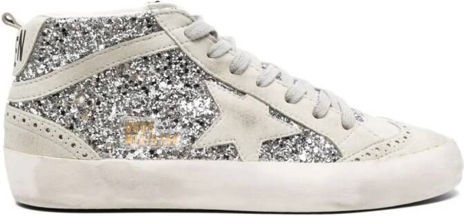 Golden Goose Leren sneakers Zilver