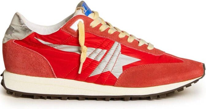 Golden Goose Marathon sneakers met vlakken Rood