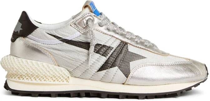 Golden Goose Marathon sneakers van gelaagd leer Zilver