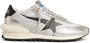 Golden Goose Marathon sneakers van gelaagd leer Zilver - Thumbnail 1