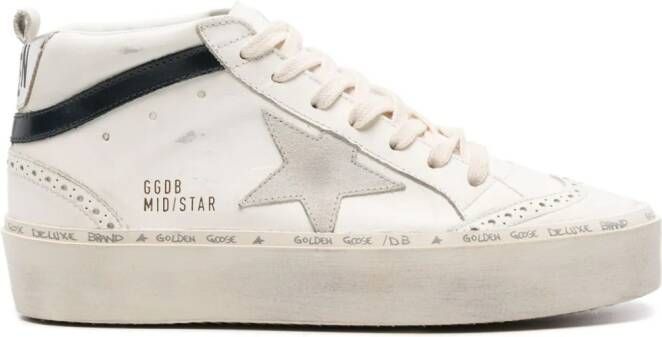 Golden Goose Mid Star high-top sneakers Beige