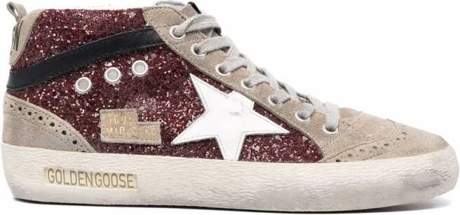 Golden Goose Mid Star high-top sneakers Rood