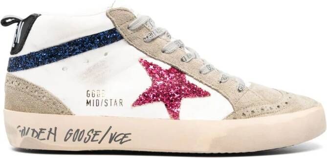 Golden Goose Mid Star high-top sneakers Wit