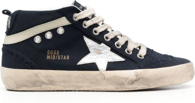 Golden Goose Mid Star lace-up sneakers Blauw