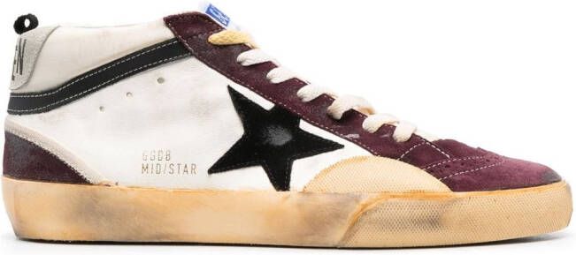 Golden Goose Mid Star sneakers Wit