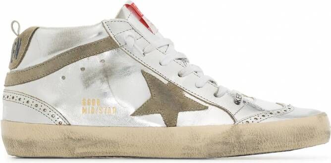 Golden Goose Mid-Star sneakers Zilver