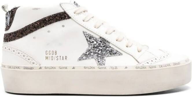 Golden Goose Midstar leren sneakers Wit