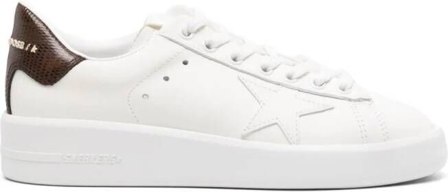 Golden Goose Pure-Star leren sneakers Wit