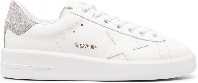 Golden Goose Purestar leren sneakers dames kalfsleer leer polyurethaan pvc rubber 35 Wit