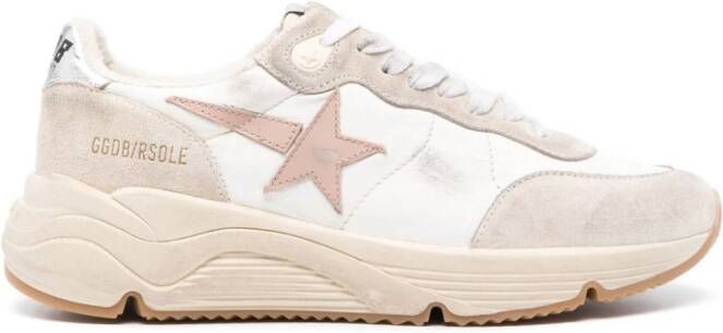 Golden Goose Running Sole sneakers met gerafeld-effect Beige