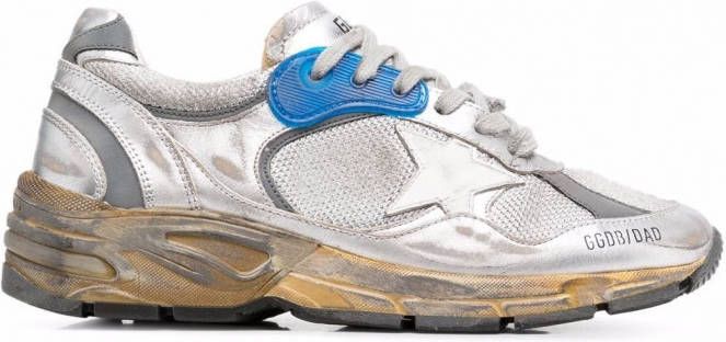 Golden Goose Running Sole sneakers met gerafeld effect Grijs