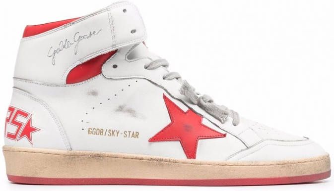 Golden Goose Sky-Star high-top sneakers Wit