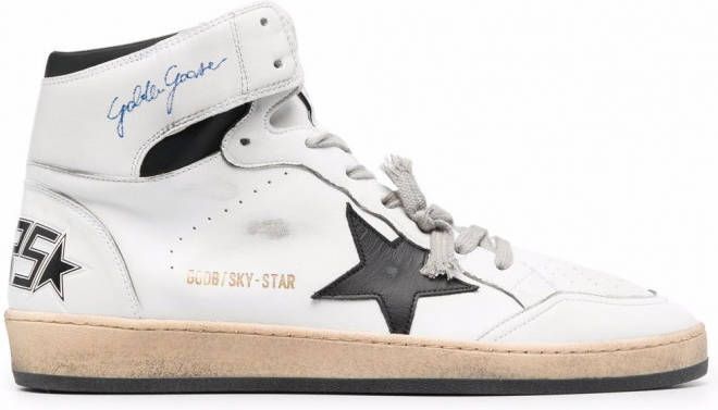 Golden Goose Sky-Star high-top sneakers Wit