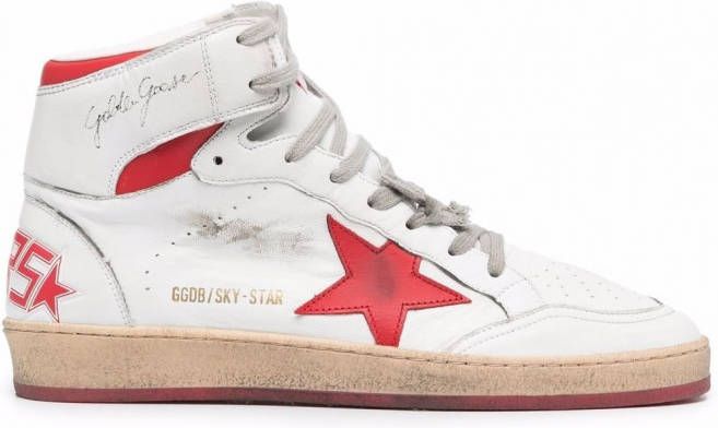 Golden Goose Sky-Star high-top sneakers Wit