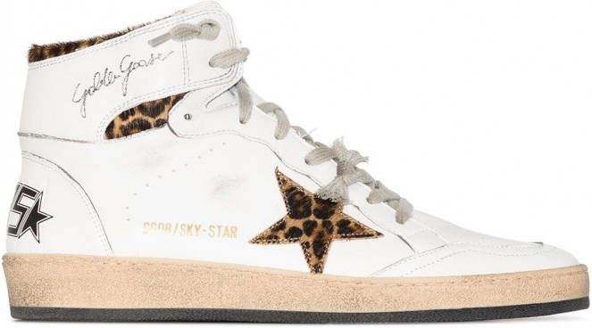 Golden Goose Sky-Star high-top sneakers Wit