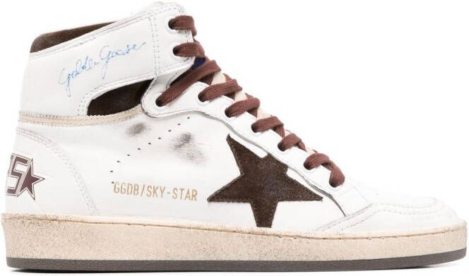 Golden Goose Sky-Star high-top sneakers Wit