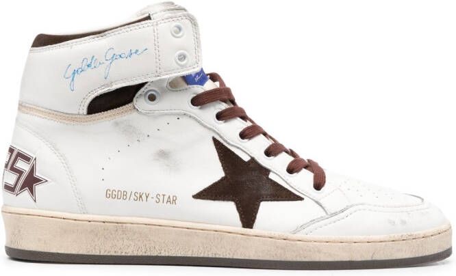 Golden Goose Sky-Star high-top sneakers Wit