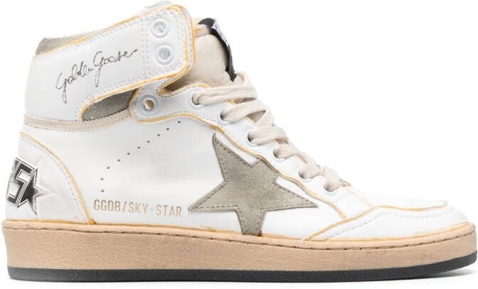 Golden Goose Sky-Star high-top sneakers Wit