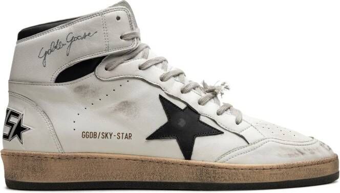 Golden Goose "Sky-Star Multi-Colour high-top sneakers" Wit