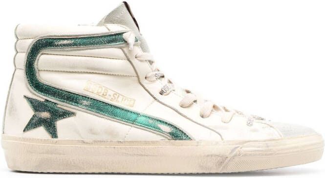 Golden Goose Slide high-top sneakers Beige