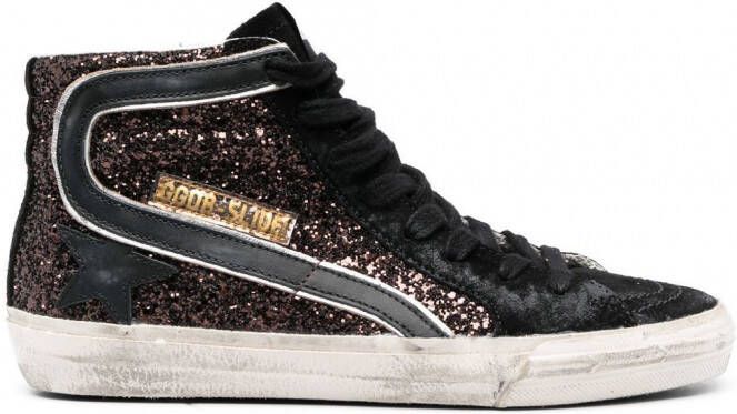 Golden Goose Slide high-top sneakers Zwart