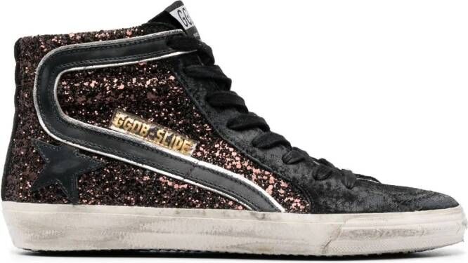 Golden Goose Slide high-top sneakers Zwart