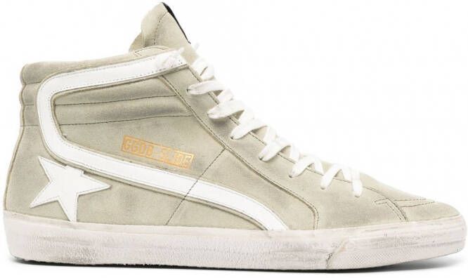 Golden Goose Slide high-top sneakers Groen