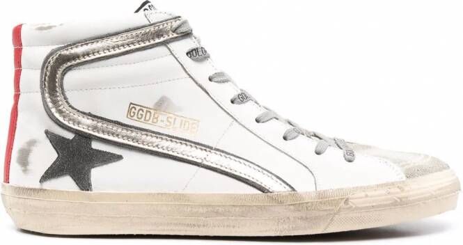 Golden Goose Slide high-top sneakers Wit