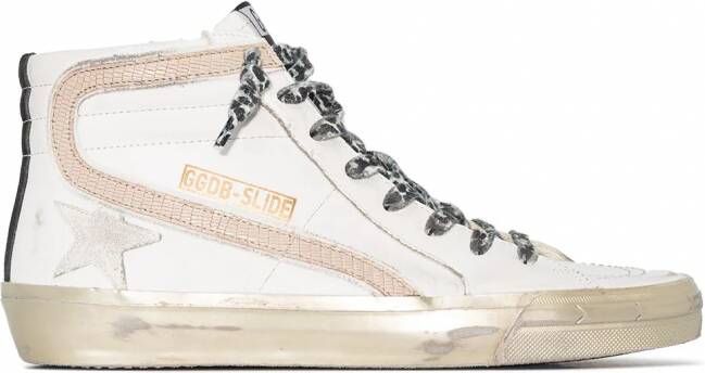 Golden Goose Slide high-top sneakers Wit