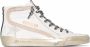 Golden Goose Slide high top sneakers dames suède suède rubber 35 Wit - Thumbnail 1