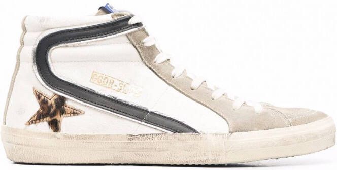 Golden Goose Slide high-top sneakers Wit