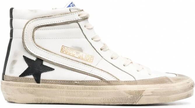 Golden Goose Slide high-top sneakers Wit