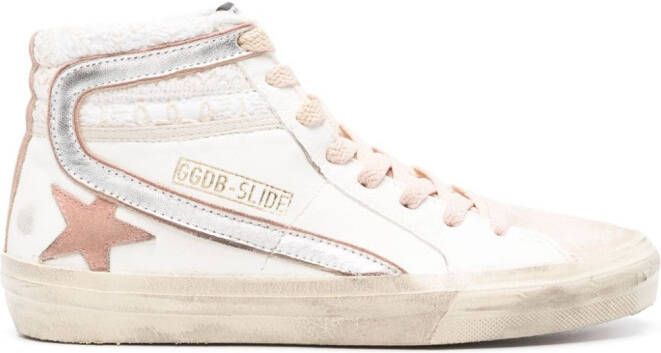 Golden Goose Slide high-top sneakers Wit