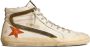 Golden Goose Slide leren high-top sneakers Beige - Thumbnail 1