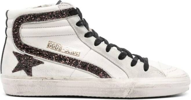 Golden Goose Slide sneakers met pailletten Wit