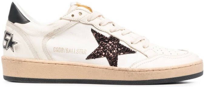 Golden Goose Sneakers met sterpatch Beige