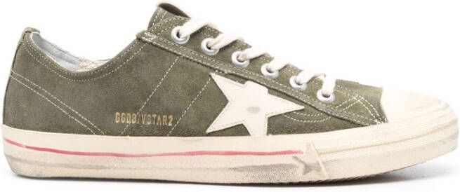 Golden Goose Sneakers met sterpatch Groen