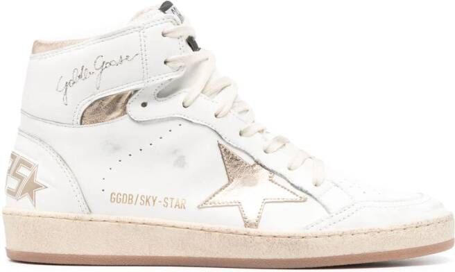 Golden Goose Sneakers met sterpatch Wit