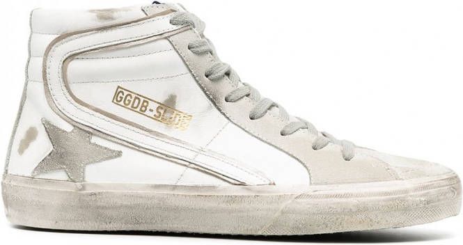 Golden Goose Sneeakers met kenmerkende patch Wit