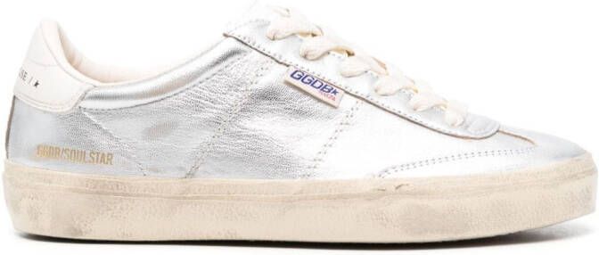 Golden Goose Soul-Star metallic sneakers Zilver