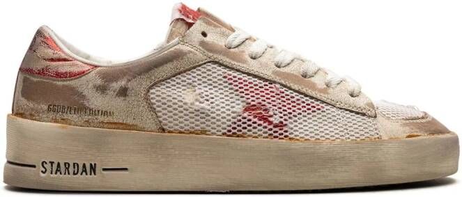 Golden Goose Stardan sneakers met mesh Beige